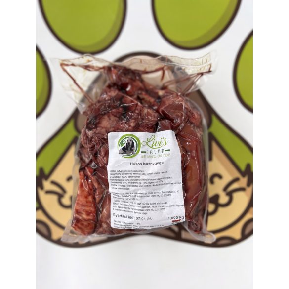 Bárány húsos gége 1kg Livi's Green