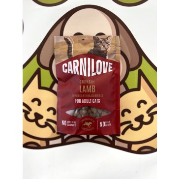 Bárány szederrel crunchy snack macskáknak 50g, Carnilove