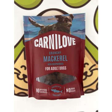 Makréla málnával crunchy snack 200g, Carnilove
