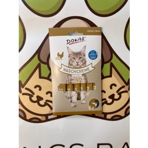 Sajtos krém snack cicáknak 6*15g, Dokas