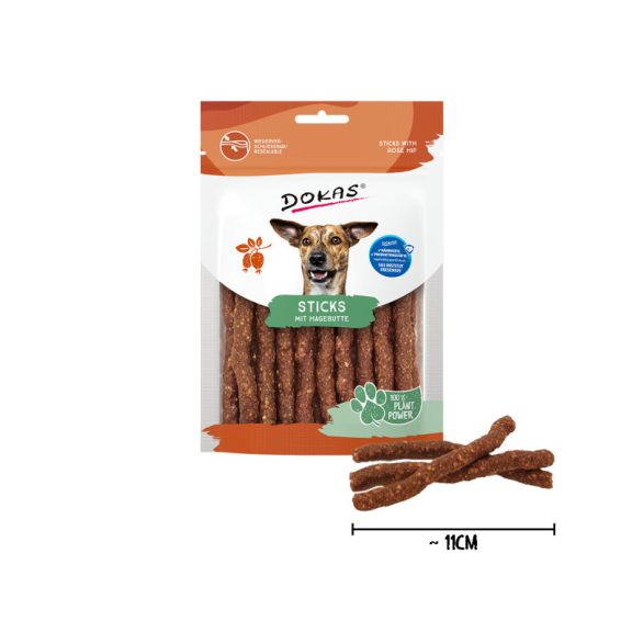 Vegetáriánus stick csipkebogyóval 105g, Dokas