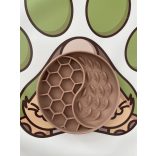 Evéslassító és habzsolásgátló tál Yin-yang Dusty Pink