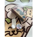 Ujjra húzható fogtisztító kendő kutyáknak és macskáknak ajándék fogmosó porral, Fürree