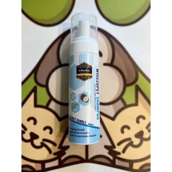 Hipoallergén kutyasampon kókusz illattal 200ml Whizzopet