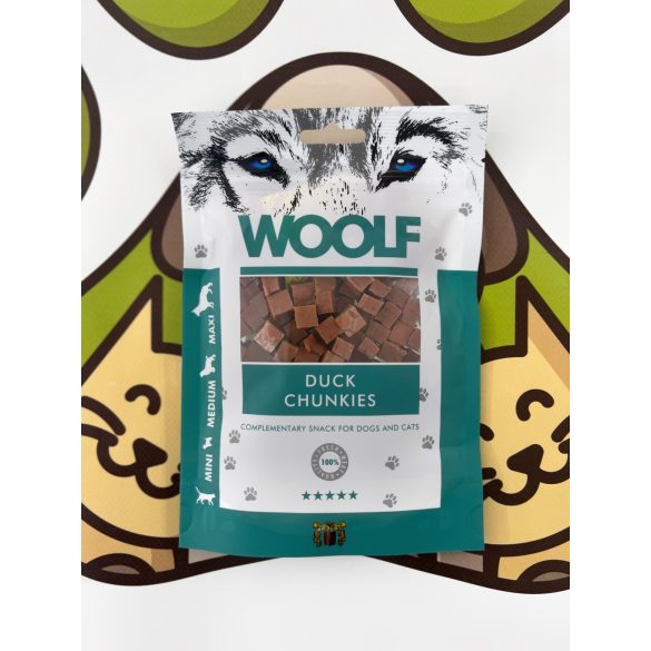 Kacsahús kockák 100g, Woolf