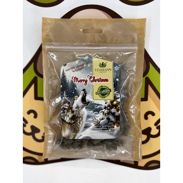 Kecske tréning snack Karácsonyi díszcsomagolásban 100g, Teomann
