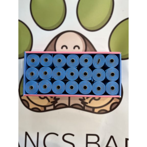 Kakizacsi - Bag Organi Biológiailag lebomló Baby Blue 21 tekercs Kakizacsi - Bag Organi Biológiailag lebomló Baby Blue 21 tekercs