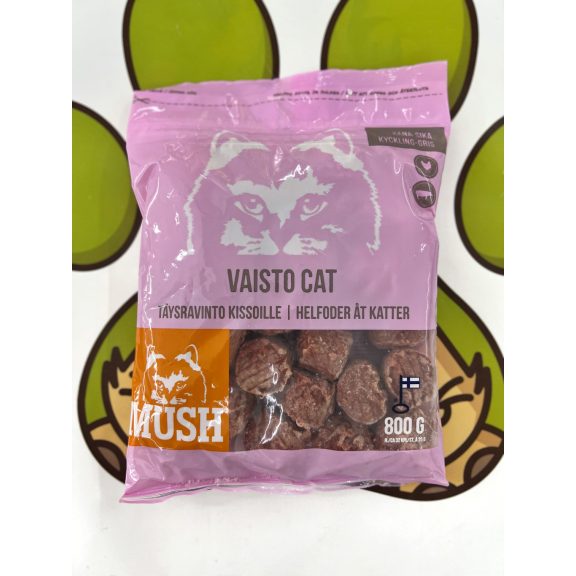 Mush Cat Pink Csirke-Sertés komplett menü macskáknak 800g Mush Cat Pink Csirke-Sertés komplett menü macskáknak 800g