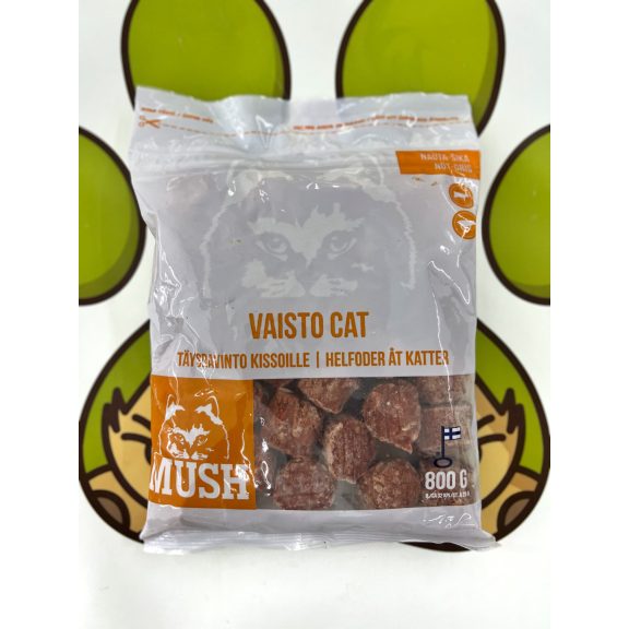 Mush Cat White Marha-Sertés komplett menü macskáknak 800g Mush Cat White Marha-Sertés komplett menü macskáknak 800g