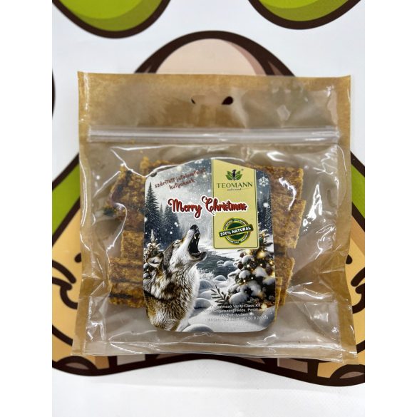 Nyúlhús csíkok Karácsonyi díszcsomagolásban 125g, Teomann