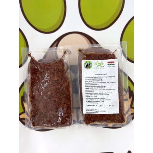 Téli menü - szarvas-marha immunerősítő gyümölcsökkel 2*500g Livi's Green